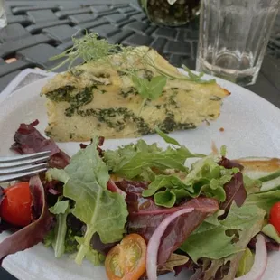Spinach Frittata &amp; Salad
