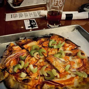 Buffalo chicken pizza
