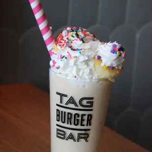 Tag Burger Bar boozy milkshake