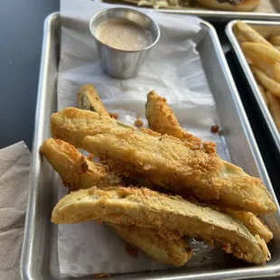 House fried pickles