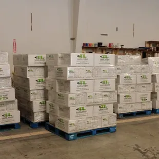 13000 Marathon Shirts ready to be unboxed and printed