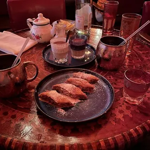 a table set for a meal