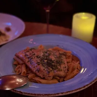 Salmon pasta