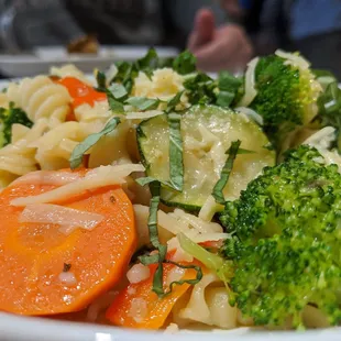 The pasta primavera delicious crunchy fresh veggies