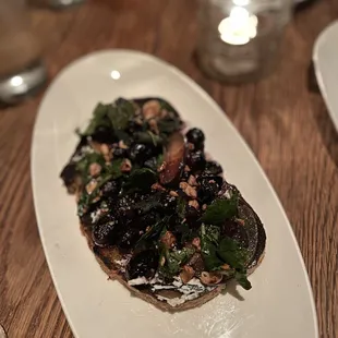a plate of food on a table