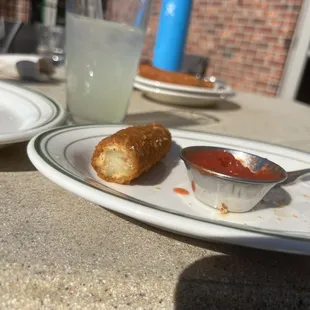 Cold, flavorless cheese stick