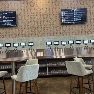 Sours, ciders, beers and wine on tap. Get as little or as much as you want.