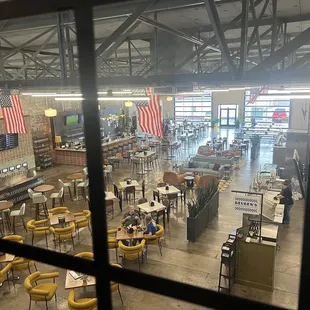 A view from the gaming room upstairs