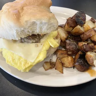 Breakfast Sandwich with Meat