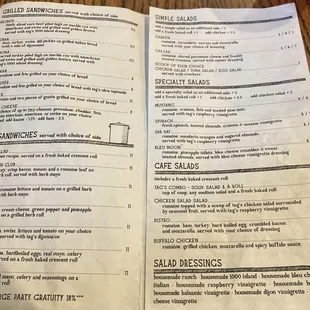 Lunch Menu 11/2023