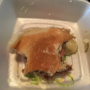 I forgot to take a pretty picture. It was really good. 6.12 for a nice dressed burger w/ fries and drink.