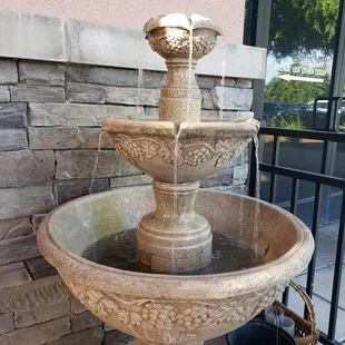 ...the noise of tinkling water