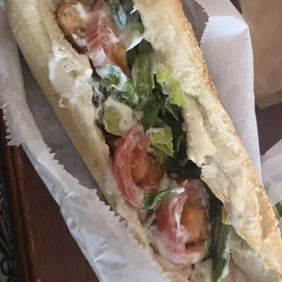 Chicken Sub, was a little skimpy on the chicken but it did hit the spot! Good Sub!