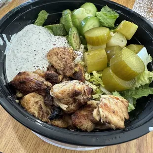 Chicken shawarma bowl