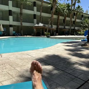 Poolside - nice!  Just Me! How lucky am I?