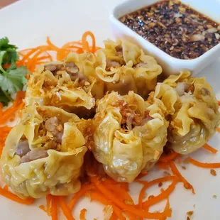 a plate of food on a table