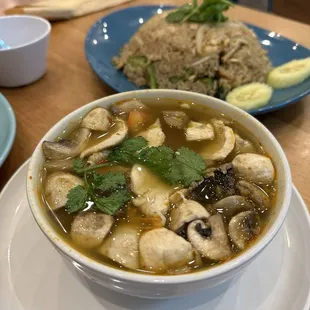 Tom Yum soup with chicken