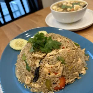 Thai Basil Fried Rice with chicken