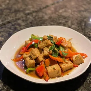 Pad Kra paw tofu