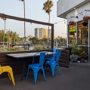 Outdoor dining area