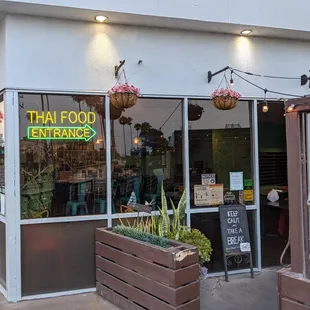 Entrance to the restaurant