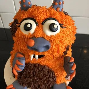 Halloween goblin cake