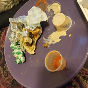 My wife nearly choked to death on a metal wire inside her vegetarian wrap. Not good!