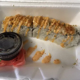 Spicy Tempura Salmon and Shrimp Roll