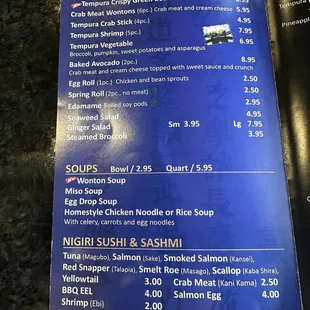 Great veggie options.