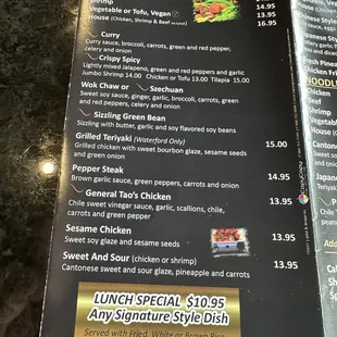 Great veggie options.