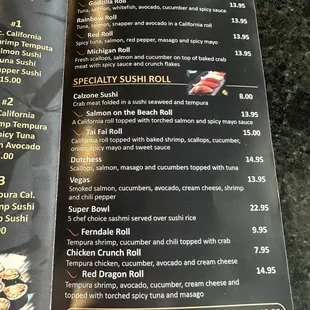 Great veggie options.