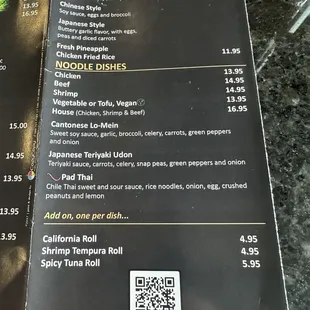 Great veggie options.