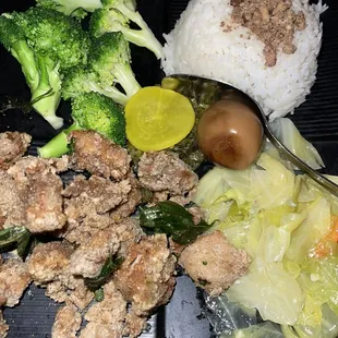 D.17. Popcorn Chicken Rice Plate