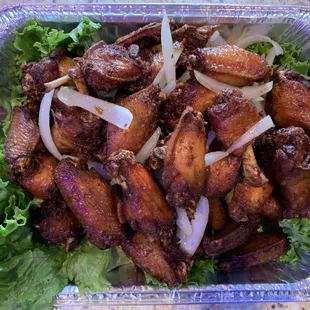 Canh ga chiên nc mm