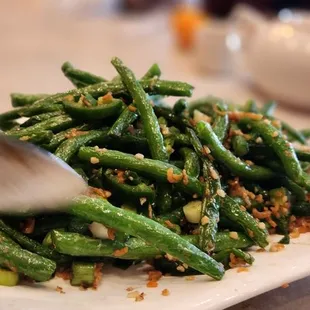 Spicy green beans