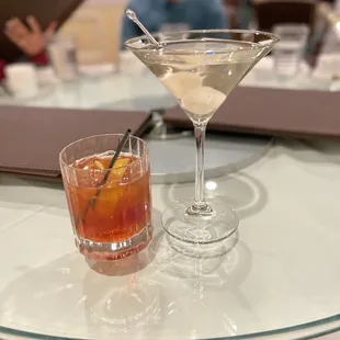 Old Fashioned and Skyy Vodka &amp; Lychee Juice