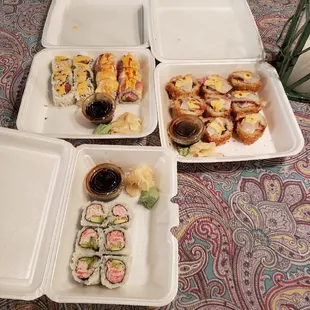 sushi and sashimi, food, sashimi, sushi