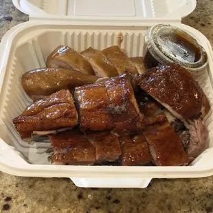 2 item bbq set. Chicken and duck. Used DoorDash.