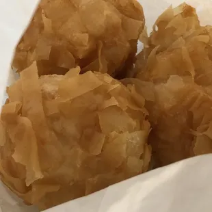 Fried shrimp balls. 3 in per order.  Yum