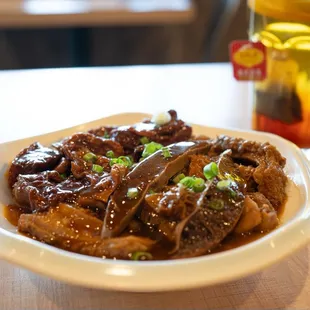 Stewed beef tripe