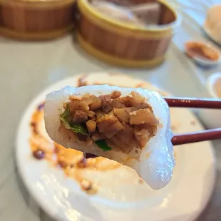 Inside the Steamed Taro Dumpling