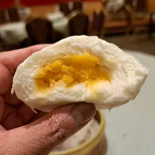 Inside the Steamed Egg Yolk Bun (Steamed Dim Sum menu)