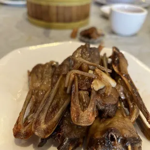 Duck chin with Maggie sauce