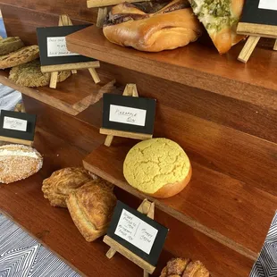 Baked goods display