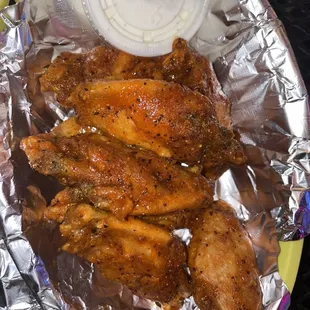 Hot lemon pepper wings - all flats