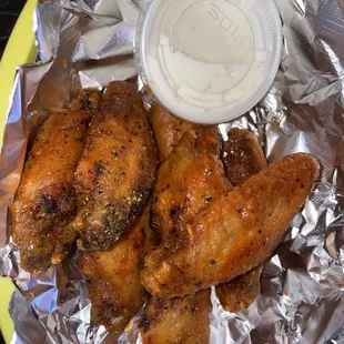 Hot lemon pepper wings - all flats