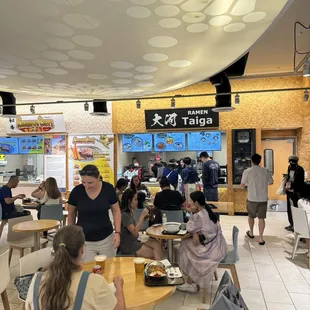 people eating in a restaurant