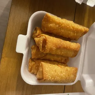 Pork spring rolls