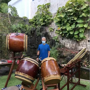 Kenny Endo gets ready to perform at Shangri La for the 8x8 Virtual Performance 2021 for 2022
