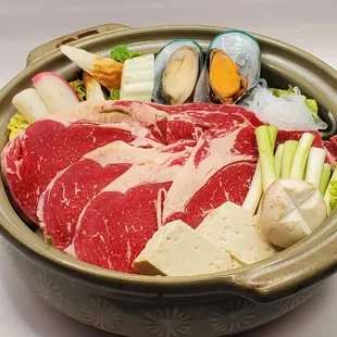 Sukiyaki nabe udon